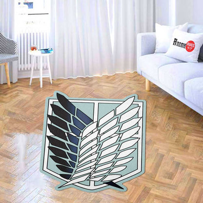 Scouting Legend Symbol Shaped Rugs Custom Attack On Titan Anime Carpets Room Decor Mats-Animerugs