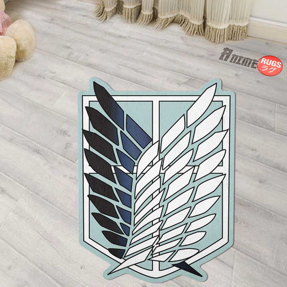 Scouting Legend Symbol Shaped Rugs Custom Attack On Titan Anime Carpets Room Decor Mats-Animerugs