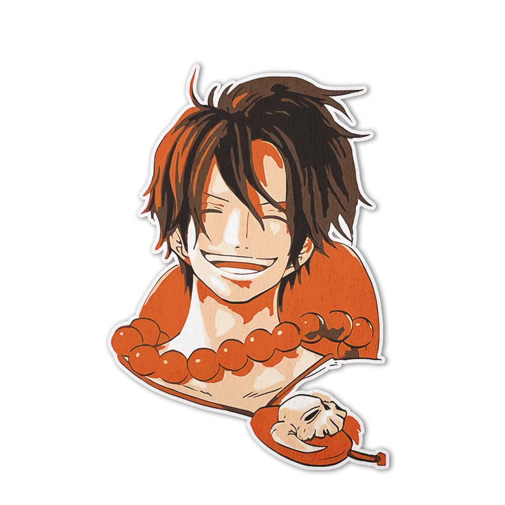 Portgas D. Ace Shaped Rugs Custom One Piece For Room Decor Mat Quality Carpet-Animerugs