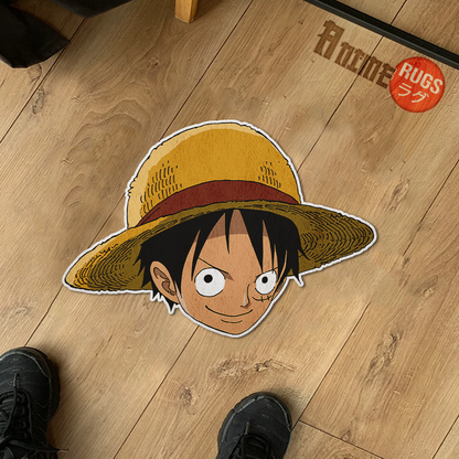 Monkey D. Luffy Shaped Rugs Custom One Piece For Room Decor Mat Quality Carpet-Animerugs