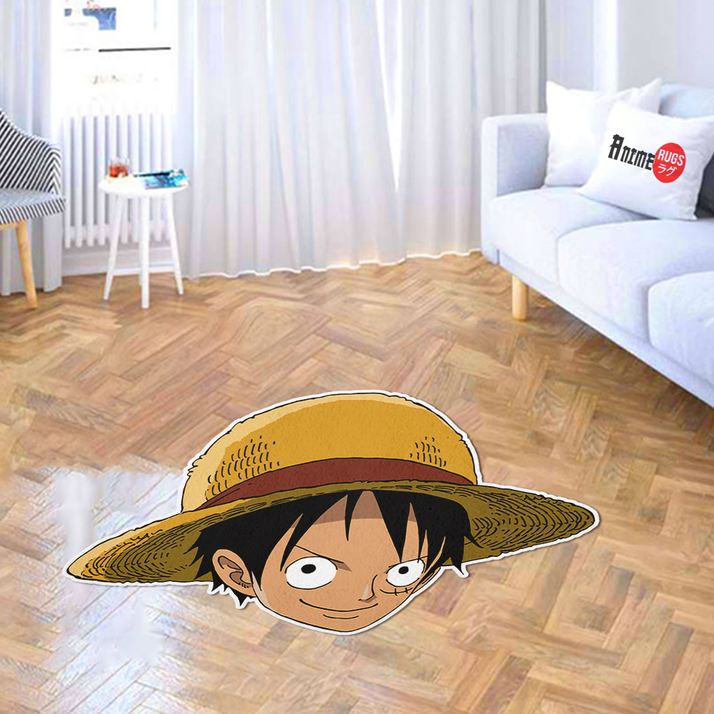 Monkey D. Luffy Shaped Rugs Custom One Piece For Room Decor Mat Quality Carpet-Animerugs