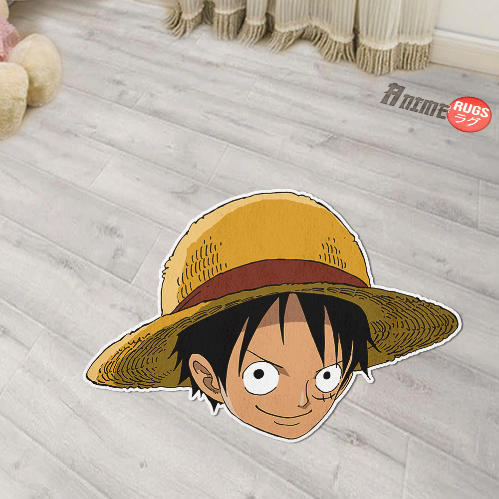 Monkey D. Luffy Shaped Rugs Custom One Piece For Room Decor Mat Quality Carpet-Animerugs