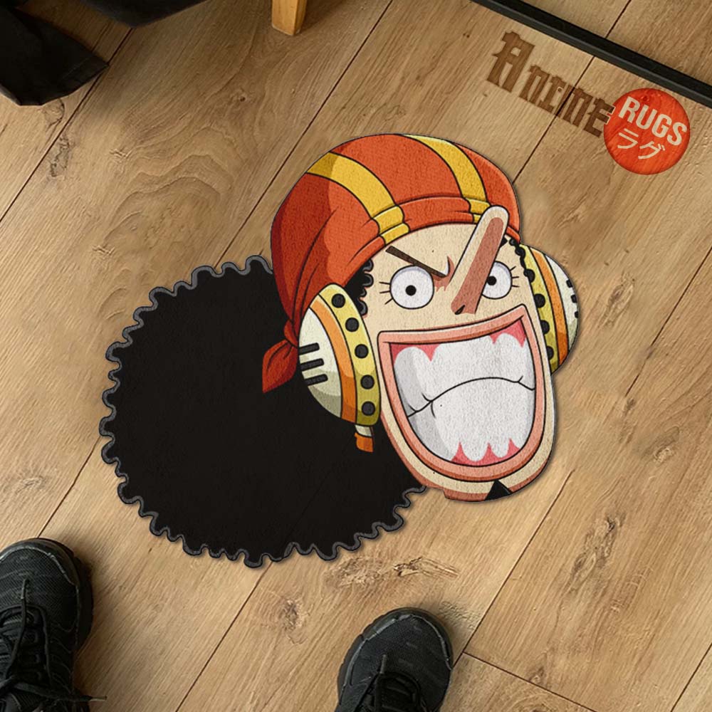Usopp Shaped Rugs Custom One Piece For Room Decor Mat Quality Carpet-Animerugs
