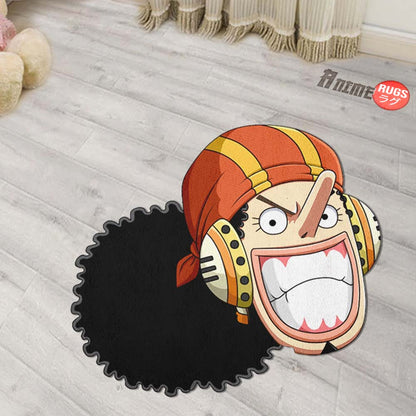 Usopp Shaped Rugs Custom One Piece For Room Decor Mat Quality Carpet-Animerugs