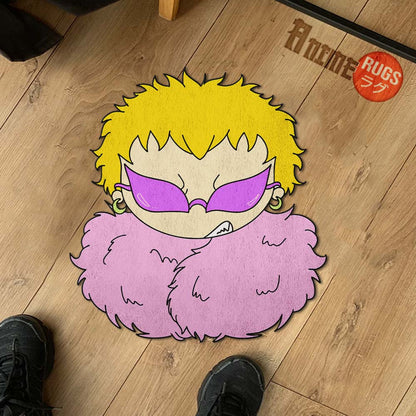 Donquixote Doflamingo Shaped Rugs Custom One Piece For Room Decor Mat Quality Carpet-Animerugs
