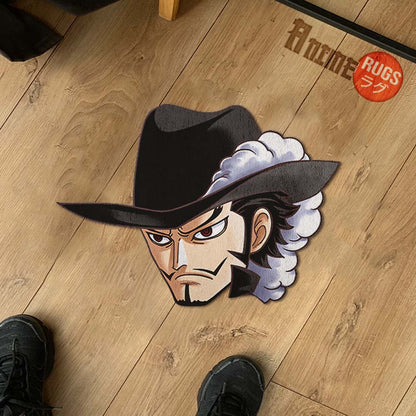 Dracule Mihawk Shaped Rugs Custom One Piece For Room Decor Mat Quality Carpet-Animerugs