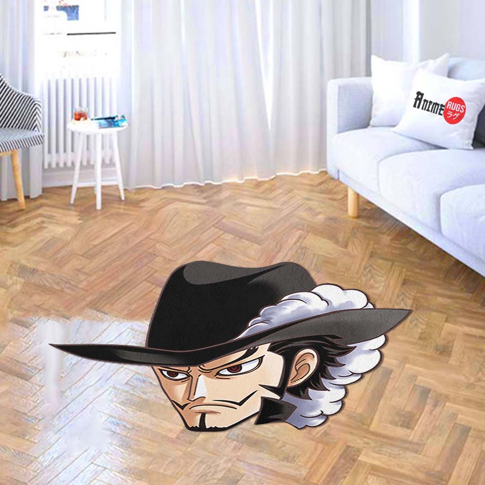 Dracule Mihawk Shaped Rugs Custom One Piece For Room Decor Mat Quality Carpet-Animerugs