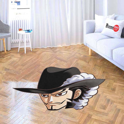 Dracule Mihawk Shaped Rugs Custom One Piece For Room Decor Mat Quality Carpet-Animerugs