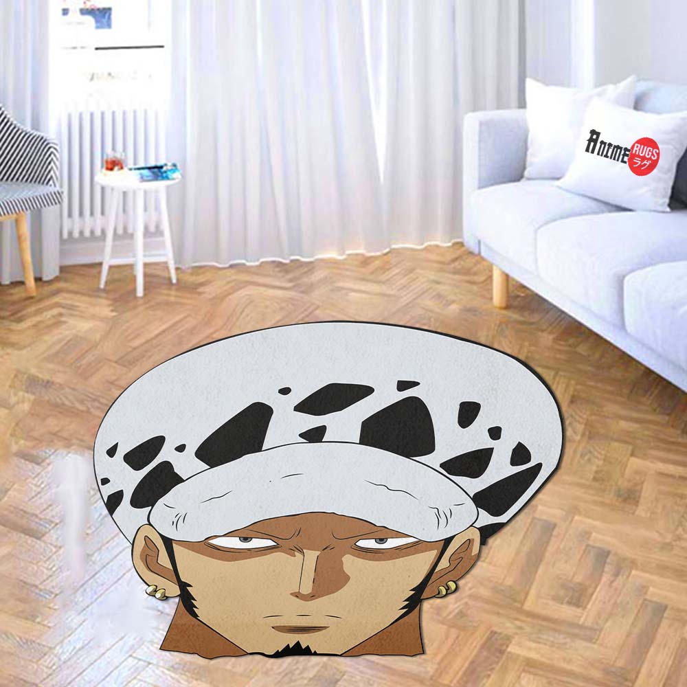 Trafalgar Law Shaped Rug Custom One Piece For Room Decor Quality Mats-Animerugs