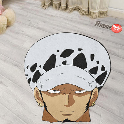Trafalgar Law Shaped Rug Custom One Piece For Room Decor Quality Mats-Animerugs
