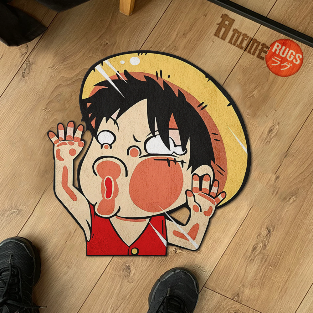 Monkey D. Luffy Shaped Rug Custom One Piece For Room Decor Quality Mats-Animerugs