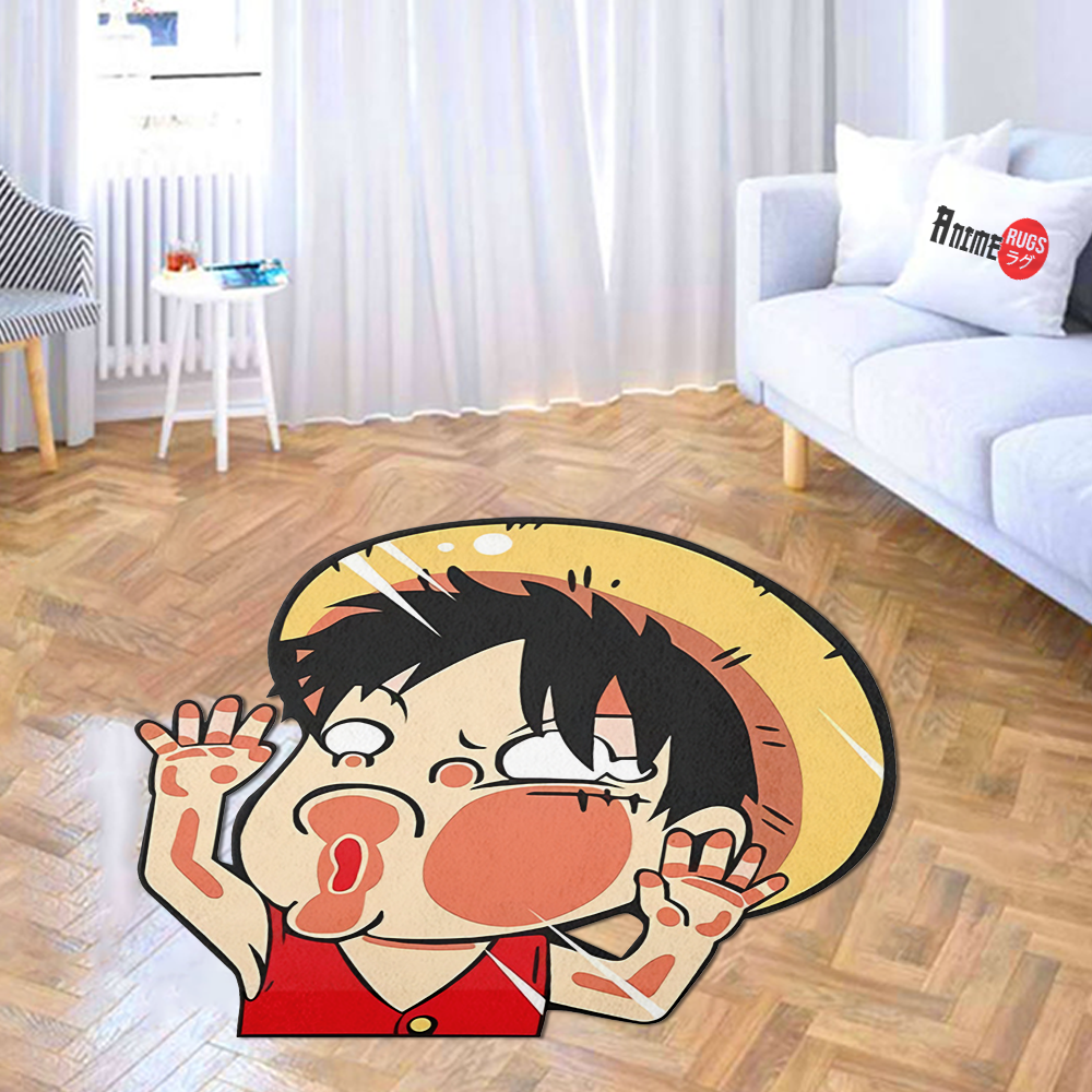 Monkey D. Luffy Shaped Rug Custom One Piece For Room Decor Quality Mats-Animerugs