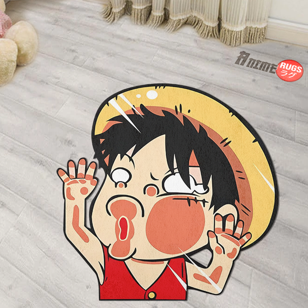 Monkey D. Luffy Shaped Rug Custom One Piece For Room Decor Quality Mats-Animerugs