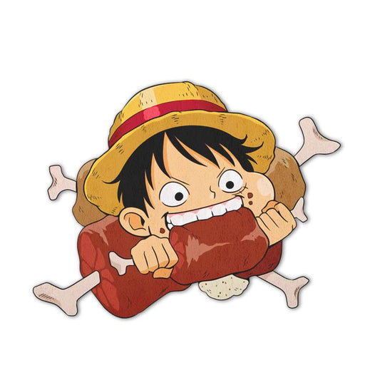 Funny Monkey D. Luffy Shaped Rug Custom One Piece For Room Decor Quality Mats-Animerugs