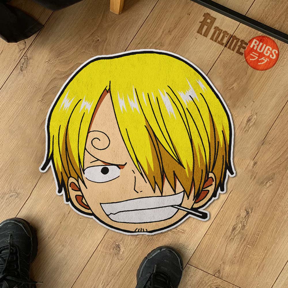 Sanji Shaped Rug Custom One Piece Decor For Room Mat Quality Carpet-Animerugs