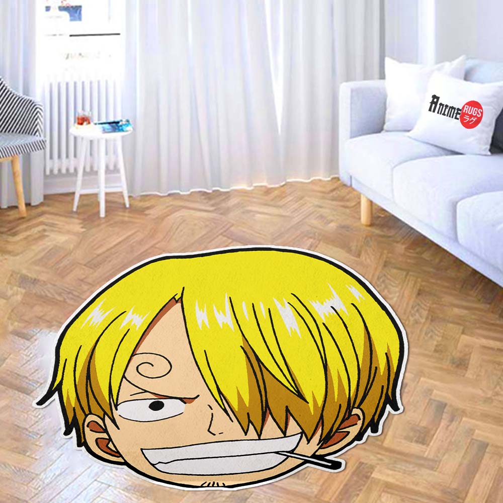 Sanji Shaped Rug Custom One Piece Decor For Room Mat Quality Carpet-Animerugs