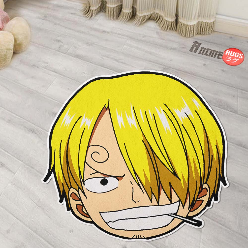 Sanji Shaped Rug Custom One Piece Decor For Room Mat Quality Carpet-Animerugs