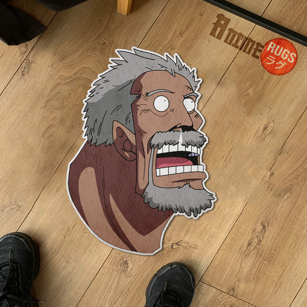 Monkey D. Garp Shaped Rug Custom One Piece Decor For Room Mat Quality Carpet-Animerugs