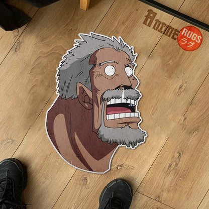 Monkey D. Garp Shaped Rug Custom One Piece Decor For Room Mat Quality Carpet-Animerugs