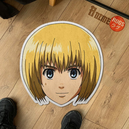 Armin Arlert Shaped Rug Custom Attack On Titan Anime Room Decor Mat Quality Carpet-Animerugs