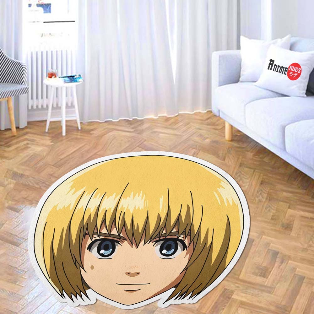 Armin Arlert Shaped Rug Custom Attack On Titan Anime Room Decor Mat Quality Carpet-Animerugs
