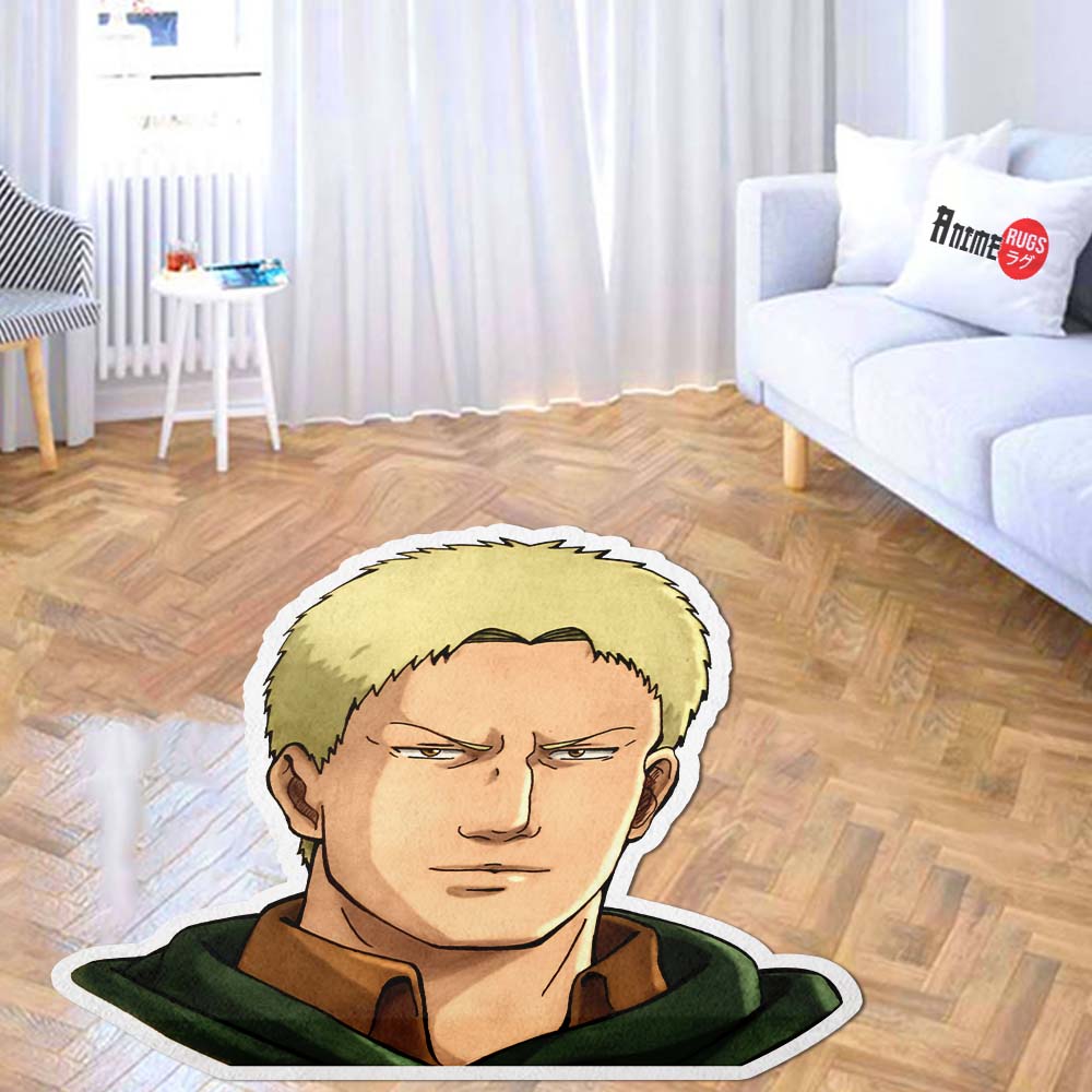 Reiner Braun Shaped Rug Custom Attack On Titan Anime Room Decor Mat Quality Carpet-Animerugs