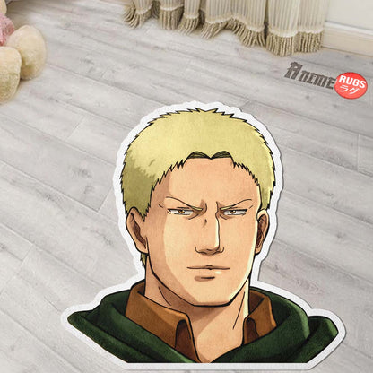 Reiner Braun Shaped Rug Custom Attack On Titan Anime Room Decor Mat Quality Carpet-Animerugs