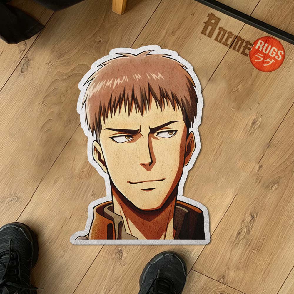 Jean Kirstein Shaped Rug Custom Attack On Titan Anime Room Decor Mat Quality Carpet-Animerugs