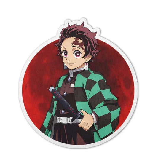 Tanjiro Kamado Shaped Rug Custom Anime Demon Slayer Room Decor Mat Quality Carpet-Animerugs
