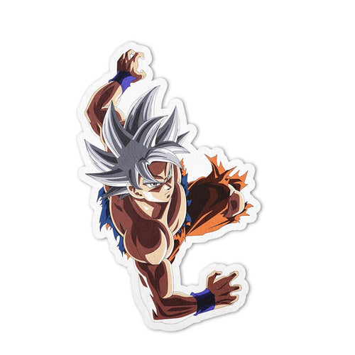 Goku Ultra Instinct Shaped Rug Custom Anime Dragon Ball Mats Room Decor Quality Carpets-Animerugs