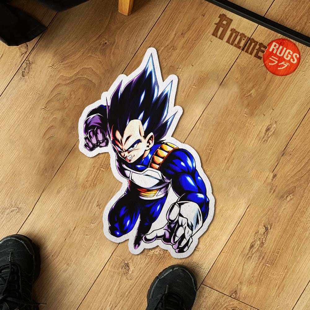 Vegeta Shaped Rug Custom Anime Dragon Ball Mats Room Decor Quality Carpets-Animerugs