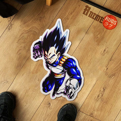 Vegeta Shaped Rug Custom Anime Dragon Ball Mats Room Decor Quality Carpets-Animerugs