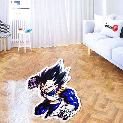 Vegeta Shaped Rug Custom Anime Dragon Ball Mats Room Decor Quality Carpets-Animerugs