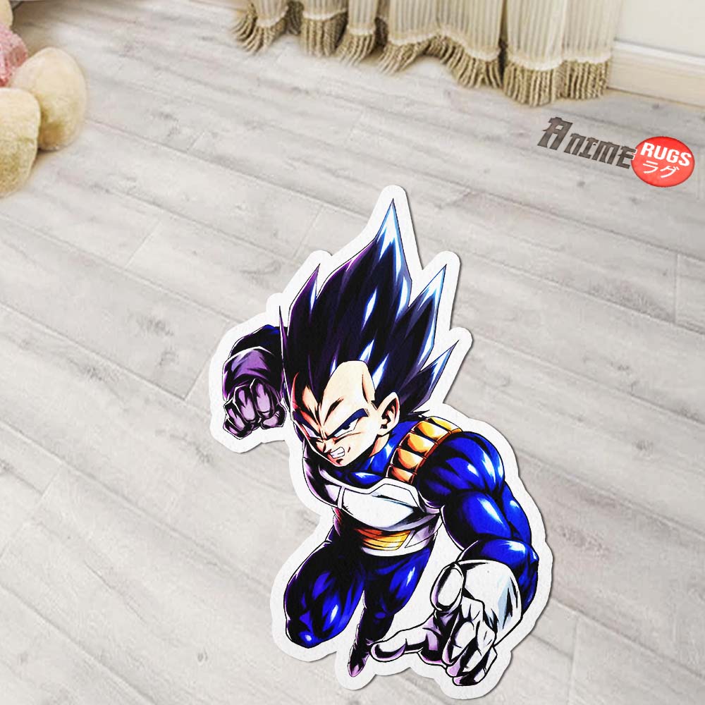 Vegeta Shaped Rug Custom Anime Dragon Ball Mats Room Decor Quality Carpets-Animerugs
