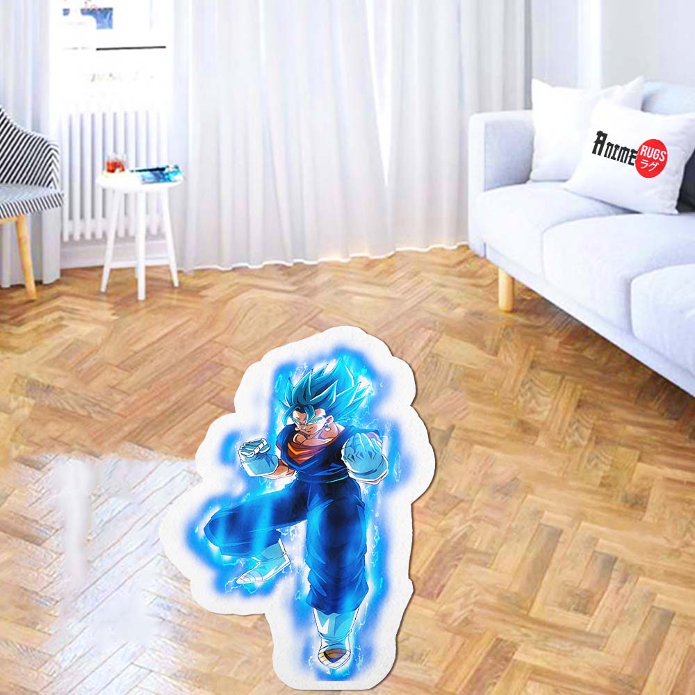 Vegito Shaped Rug Custom Anime Dragon Ball Mats Room Decor Quality Carpets-Animerugs