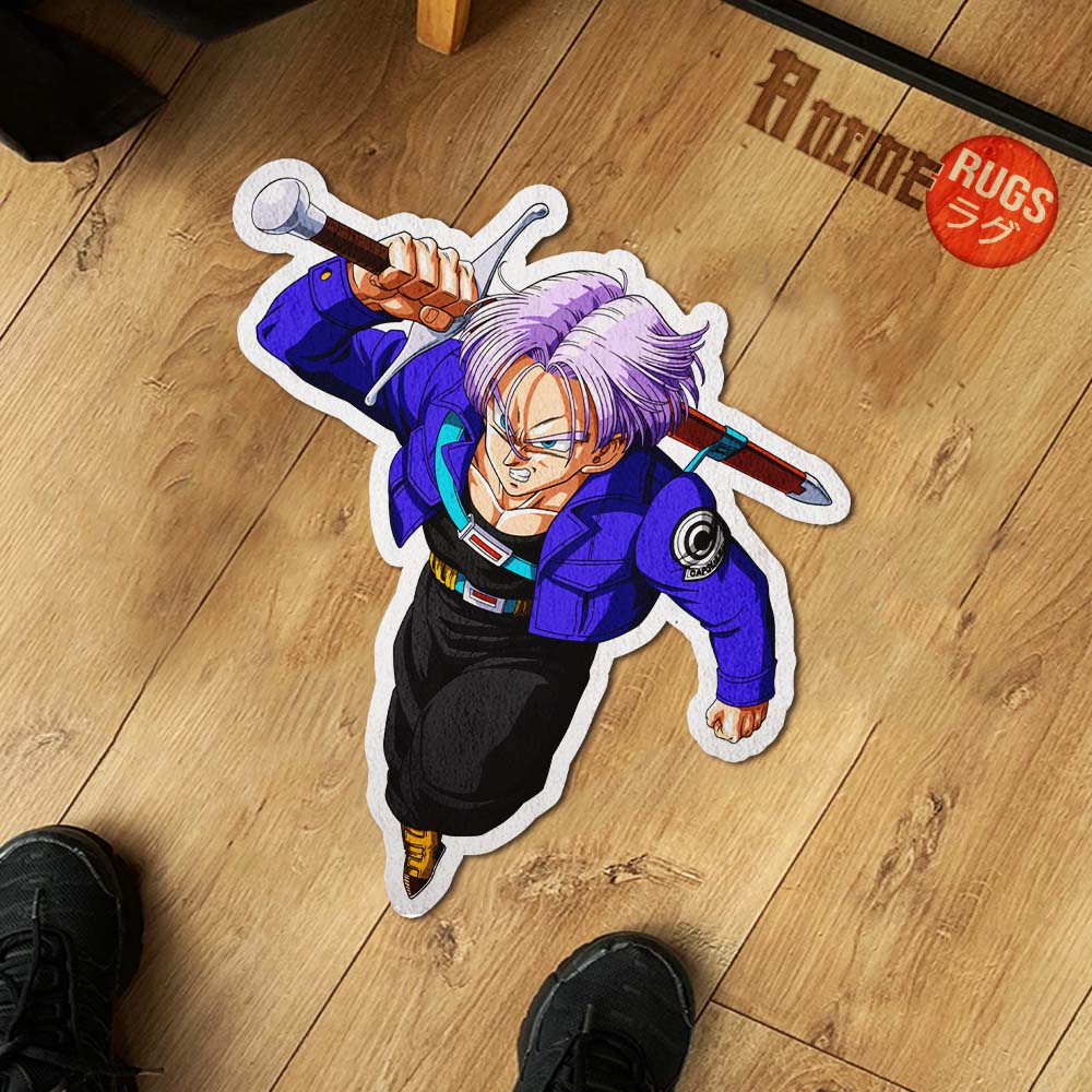 Trunks Shaped Rug Custom Anime Dragon Ball Mats Room Decor Quality Carpets-Animerugs