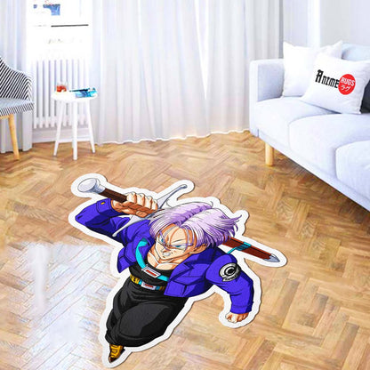 Trunks Shaped Rug Custom Anime Dragon Ball Mats Room Decor Quality Carpets-Animerugs