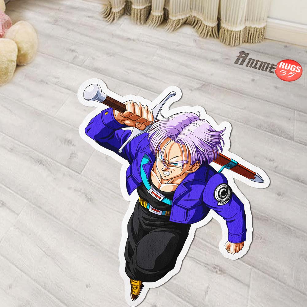 Trunks Shaped Rug Custom Anime Dragon Ball Mats Room Decor Quality Carpets-Animerugs