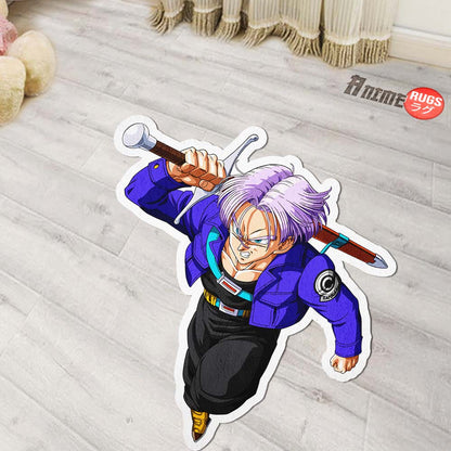 Trunks Shaped Rug Custom Anime Dragon Ball Mats Room Decor Quality Carpets-Animerugs