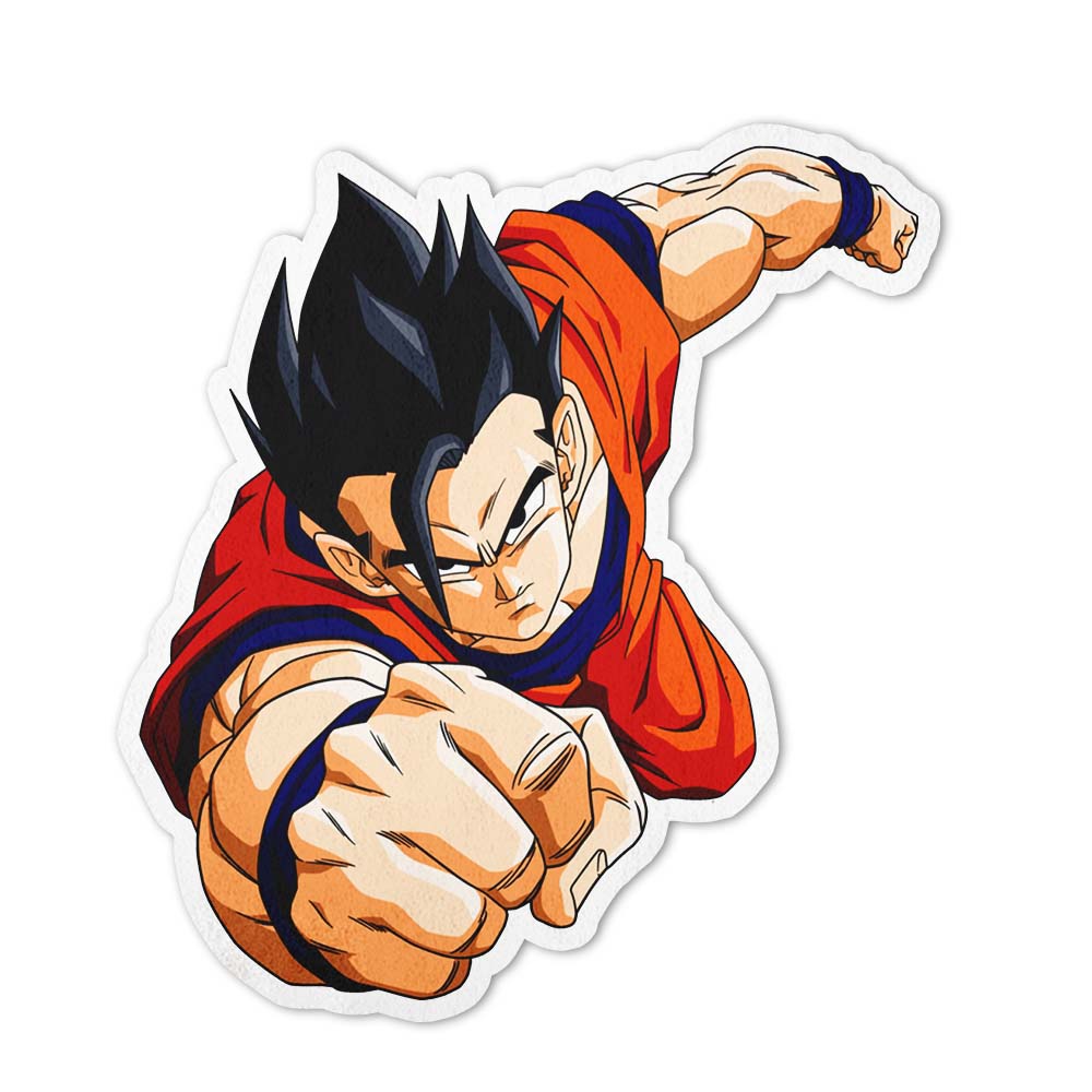Gohan Shaped Rug Custom Anime Dragon Ball Mats Room Decor Quality Carpets-Animerugs
