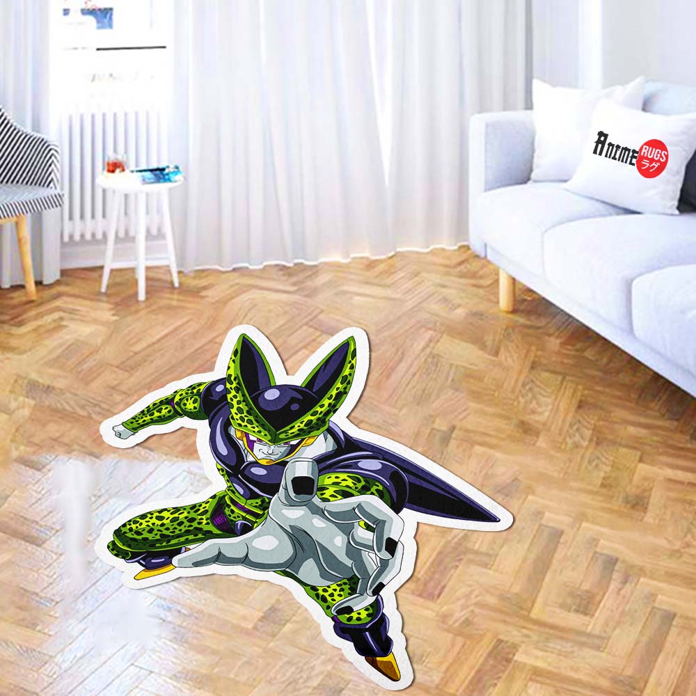 Cell Shaped Rug Custom Anime Dragon Ball Mats Room Decor Quality Carpets-Animerugs