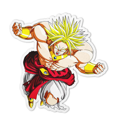 Broly Shaped Rug Custom Anime Dragon Ball Mats Room Decor Quality Carpets-Animerugs