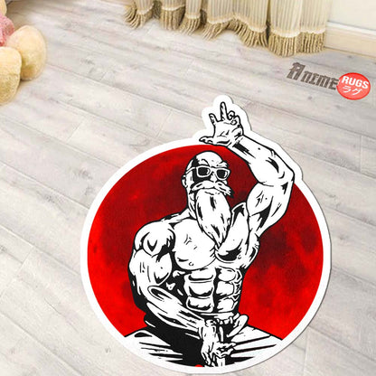 Master Roshi Shaped Rug Custom Anime Dragon Ball Mats Room Decor Quality Carpets-Animerugs