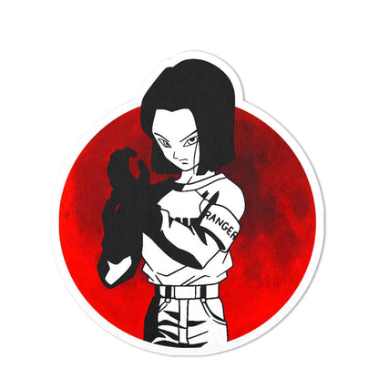 Android 17 Shaped Rug Custom Anime Dragon Ball Mats Room Decor Quality Carpets-Animerugs