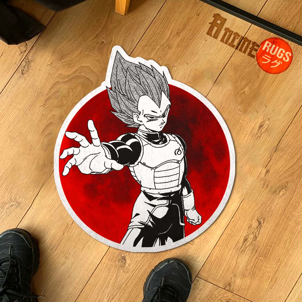 Vegeta Shaped Rug Custom Anime Dragon Ball Mats Room Decor Quality Carpets-Animerugs