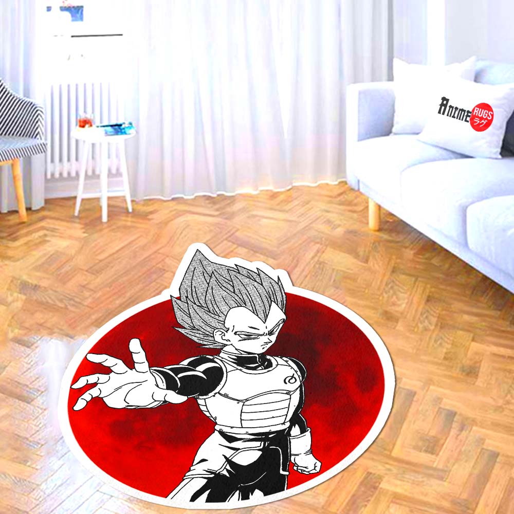 Vegeta Shaped Rug Custom Anime Dragon Ball Mats Room Decor Quality Carpets-Animerugs