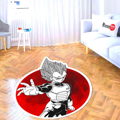 Vegeta Shaped Rug Custom Anime Dragon Ball Mats Room Decor Quality Carpets-Animerugs