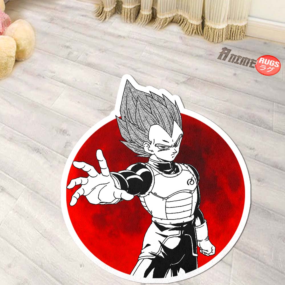 Vegeta Shaped Rug Custom Anime Dragon Ball Mats Room Decor Quality Carpets-Animerugs