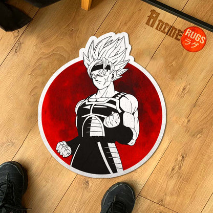 Bardock Shaped Rug Custom Anime Dragon Ball Mats Room Decor Quality Carpets-Animerugs