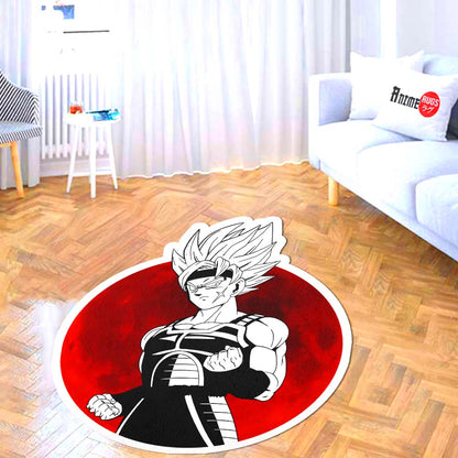 Bardock Shaped Rug Custom Anime Dragon Ball Mats Room Decor Quality Carpets-Animerugs